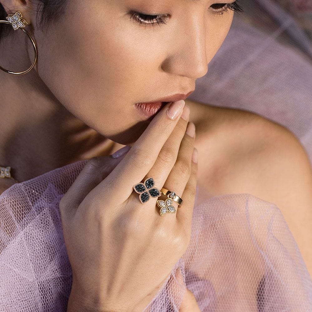 Roberto coin princess hot sale flower ring